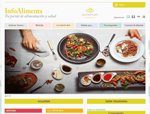 Tablet Screenshot of infoalimenta.com